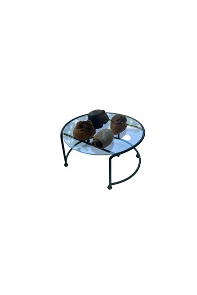 Edora Home Black Small Size Presentation Stand Metal Gift Decoration Treat / Transparent Plexiglass / Stainless