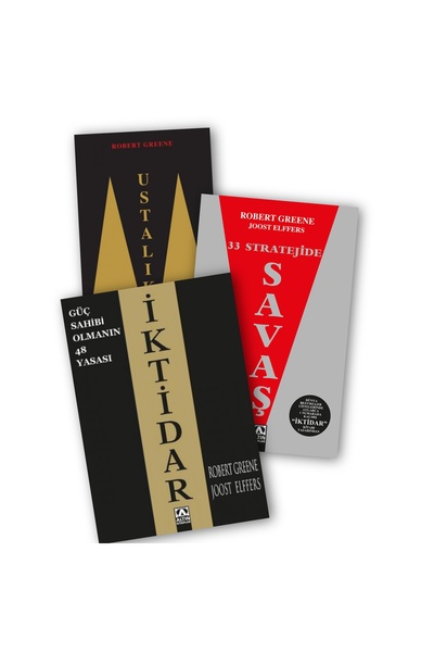 Altın Kitaplar Güç Sahibi Olmanın 48 Yasası İktidar - Ustalık - 33 Stratejide Savaş Robert Greene 3 lü Kitap Seti