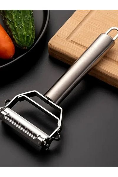 Multiamo Stainless Steel Turbo Julienne Vegetable and Fruit Peeler Practical Peeler / Bidirectional Peeler