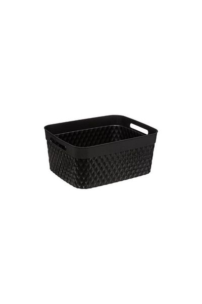 5 five simply smart Disco storage box black, plastic, 15 liters, 29.5x37x16.4 cm