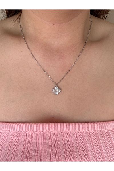 Petra Jeweils Flora Silver Single Steel Necklace