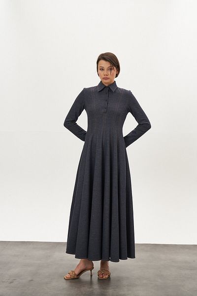 Mevra Piece Denim Dress Dark Blue