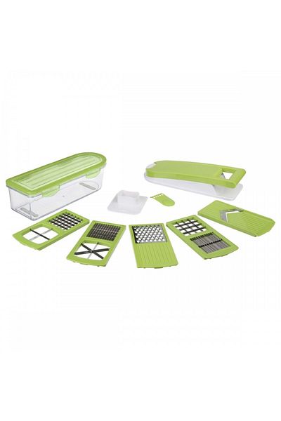 5 five simply smart Răzătoare multifuncțională Decoupe, plastic și oțel inoxidabil, 32 x 11,5 x Î. 14,5 cm