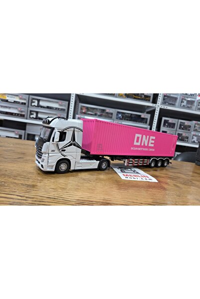 Marka 1/36 ölçekli Actros 1851 4x2 + 40ft Konteyner Dorseli - ONE