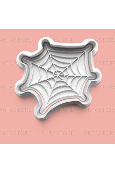 AKTASTORE Örümcek Ağı Kurabiye Kalıbı Ve Şeker Hamuru Kalıbı