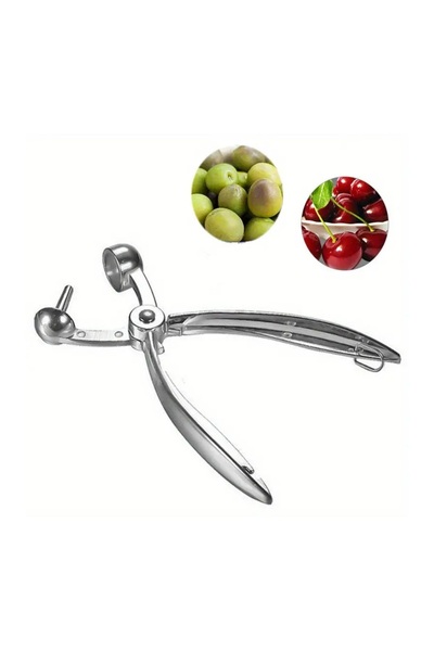 Jenisa Stainless Steel Cherry Olive Date Seed Extractor Practical Handheld Kitchen Tool