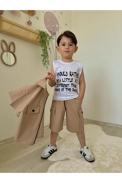 öykümgaleria Boy's Short Sleeve 3-Piece Suit