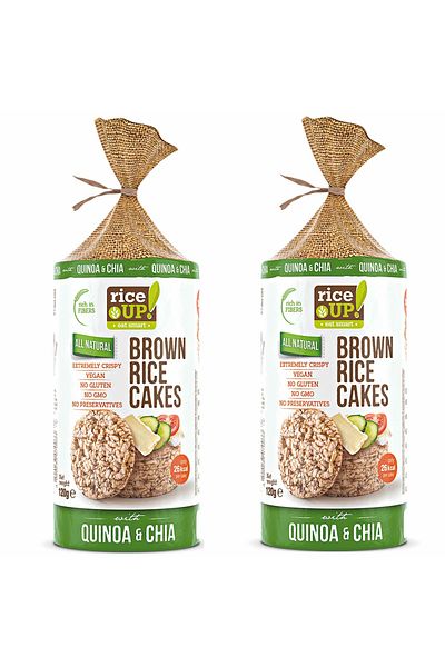 Rice Up 2 Pcs Rice Puffs with Quinoa and Chia Without Gluten 120g