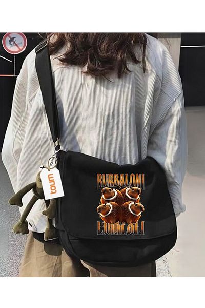 Toum Geantă unisex cu imprimeu Burbalino