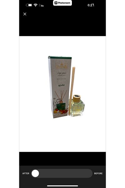 Fresh Mango room and office air freshener, 150 ml. I recommend it.