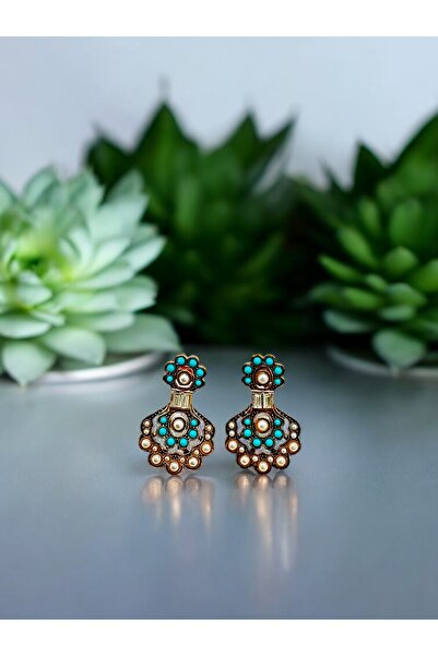 FUYA JEWELLERY Baget Taş Detaylı Elmas Montür Küpe