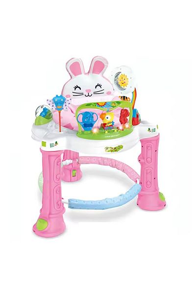 WePro Store Baby Activity Center and Walker – 360 Rotation, Sounds, Lights, Bunny Design, for Babies 6M+