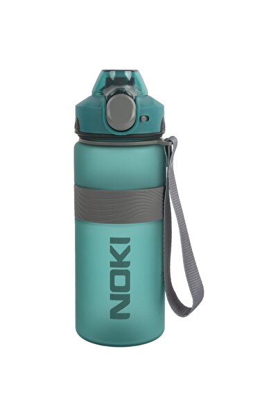 Noki Water Bottle Tritan Auto Lid Soft Touch Silicone Band Strap 750 ml Green