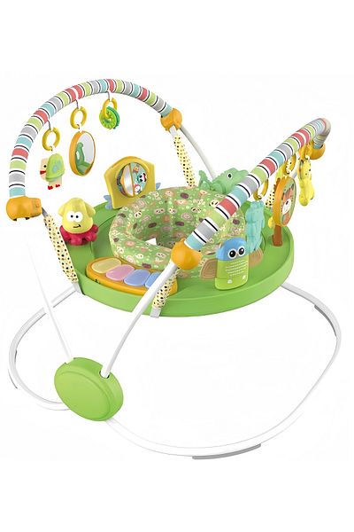 WePro Store Green Baby Jumper 360° Rotating Seat, Lights, Sounds & Toys – Adjustable, for 6M+ Babies
