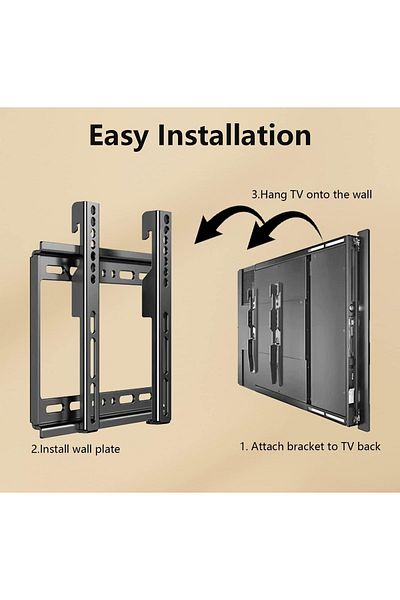 Newstar TV Wall Mount Bracket Low Profile Fixed for 14-43 Inch LED, LCD and Plasma TVs Flat Screen