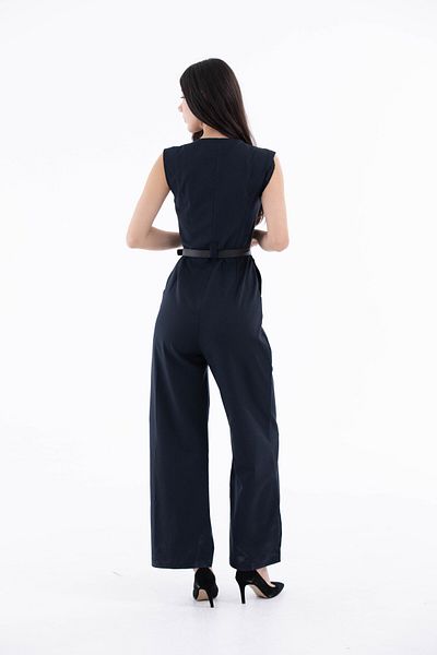 FEMİNEER.com Dark Blue Bezayaki Tulum