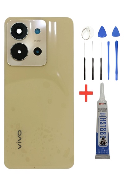 indirimplus Vivo Y36 Arka Kapak Y36 Pil Batarya Kapağı Full Set Sarı Renk İlanı