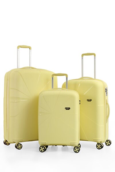 ÇÇS Ultra Hafif Polipropilen 3 lÜ Valiz Seti