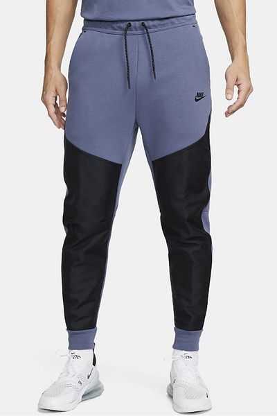 Nike Sportswear Tech Fleece''Overlay Detail'' Men's Jogger Men's Sweatpants Blue Black