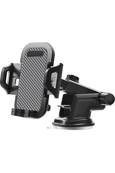 nazeninstoğu Hobimtek Htt-12 Car Phone Holder with Automatic Clip Suction Cup, Black