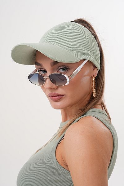 Ritagarcia Knitwear Visor Hat with Hair Stickers