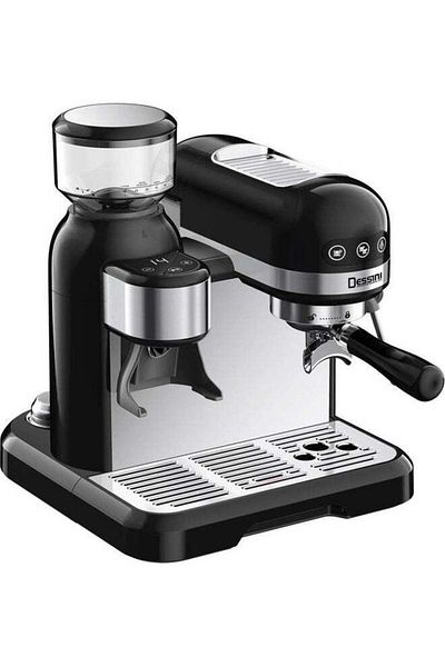 Dessini Espresso Machine with Grinder 1.4 L 1600 W KD3050 silver/black/clear