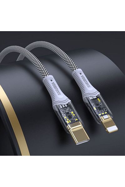 REDz Accessories KSC-809 Cable, Type-C to Lightning, iPhone Compatible, Fast Charging 20W, Gray