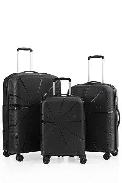 ÇÇS Ultra Hafif Polipropilen 3 lÜ Valiz Seti