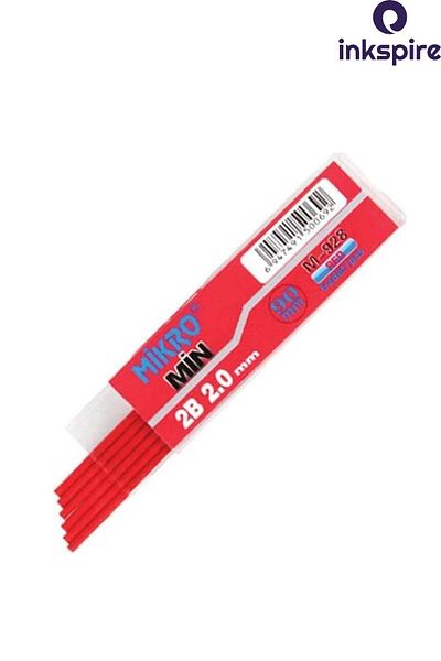 inkspire Red Color 2.0 Tip Pen Tip 2B 90 mm 6 Pack Versatil Pen Tip Thick Inside 2 mm