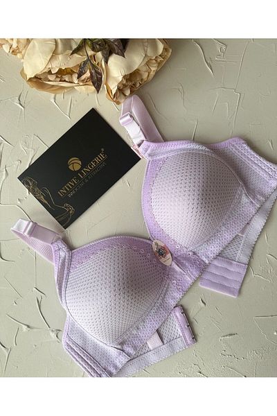 İntive Lingerie Maria Sutien de recuperare a cupa C, fără bretele, perforat, respirabil, cu suport lateral și curea groasă