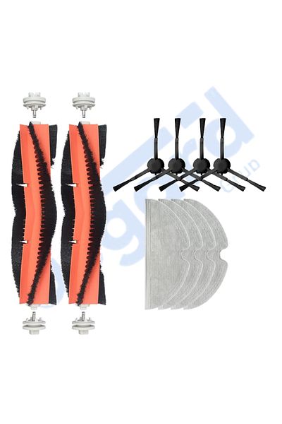 Asgard Grup Xiaomi 1C,2C,Mop 2 Compatible 2 Main Brushes 4 Side Brushes 4 Mops