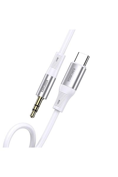 REDz Accessories KSC-891 Audio Cable, Type-C to 3.5mm Jack, Length 1M, Silicone, White