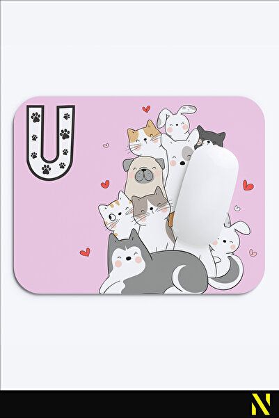 nilizma Mousepad ergonomic cu model cu animale drăguțe cu litera U - 22 cm x ...