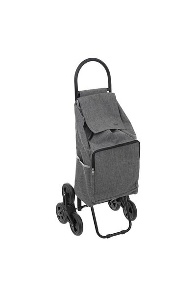 5 five simply smart Chariot shopping trolley, grey, 43 x 36 x H 99 cm