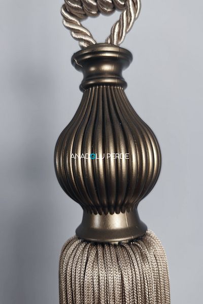 istper Fon Curtain Binding Bronze Kuka Mink Ceiling Luxury Cornice Braçol Single Piece Curtain Holder
