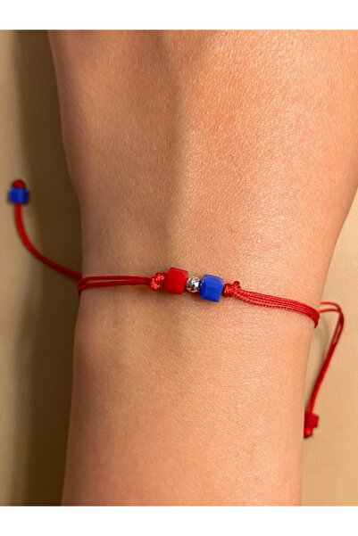 bymissmücevherat Tarzına Renk Kat: Unisex Gümüş Dorikalı Ipli Minimal Bordo-M...