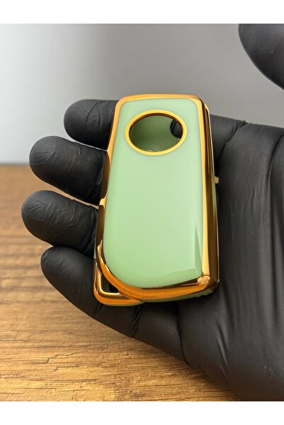 Mavi Keys Husă Nano pentru telecomandă cu cheie din silicon cu 3 butoane compatibilă cu Toyota Corolla Auris Yaris Verso, verde