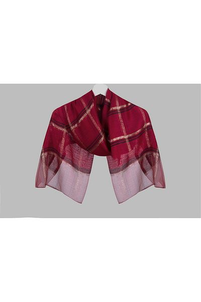 ARMANDA Jersey Shawl - Burgundy