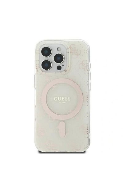 Guess Guess MagSafe compatible protective case for iPhone 16 Pro Max, White