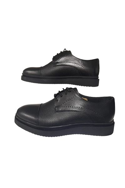 SEYFİ Seyfi Dikyol 100% Leather Black Men's Classic, Stylish Groom Shoes, Lace-Up Leather Men's Shoes