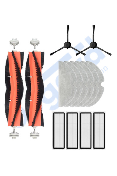 Asgard Grup Xiaomi 1C, 2C, compatibil cu Mop 2 2 perii principale 2 perii laterale 4 filtre 6 mopuri