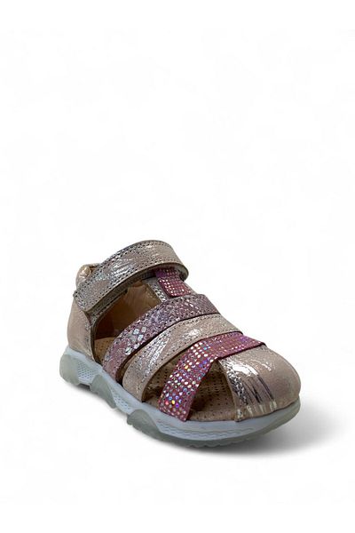 Tuğba Ortopedi Orthopedic 100% Genuine Leather Baby Girl Powder Corset Sandals