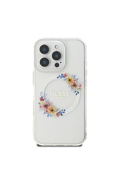 Guess Guess protective case for iPhone 16 Pro Max, transparent