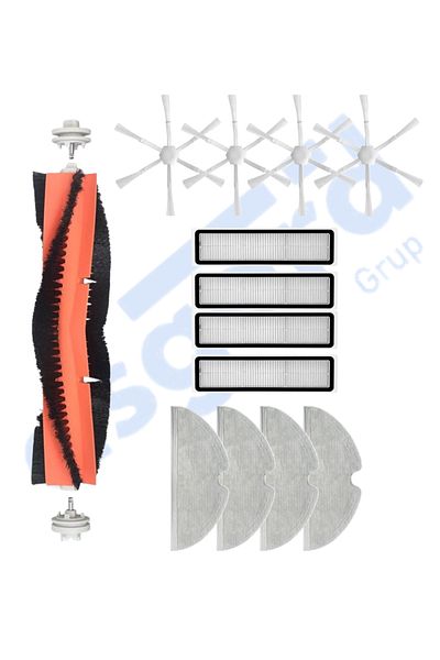 Asgard Grup Dreame D9,D9 Max,L10 Pro,D9 Pro Compatible 1 Main Brush 4 Side Brushes 4 Filters 4 Mops