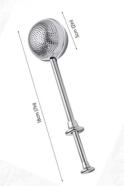 devhome Stainless Steel Infuser Tea Strainer Herbal Tea Strainer Tea Coffee Brewing Round Food Grade