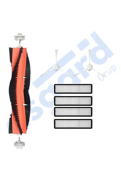 Asgard Grup Dreame D9,D9 Max,L10 Pro,D9 Pro Compatible 1 Main Brush 2 Side Brushes 4 Filters