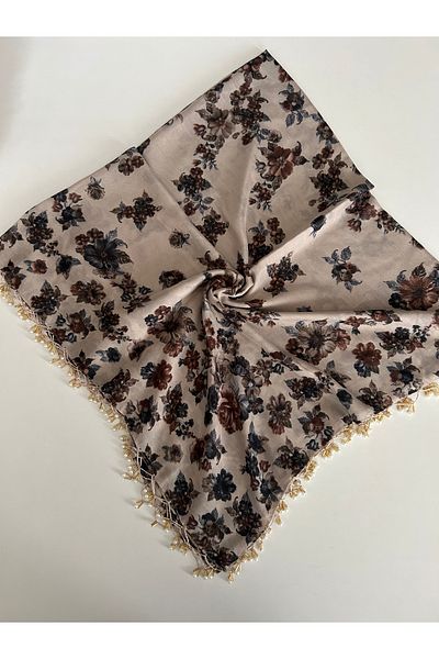 Sümeyye çeyiz Lucru manual Lucru manual cu margele de margine scris muselină yemenită cadou zestre 100x100cm