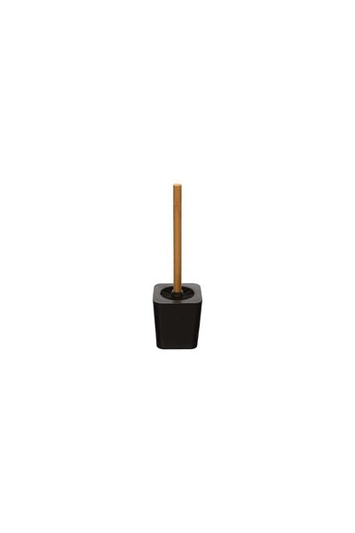 5 five simply smart Toilet brush Black bamboo, support 11.6 x 38 cm