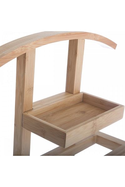5 five simply smart Suport de haine Valet, bambus, 44,5 x 22 x Î 113 cm
