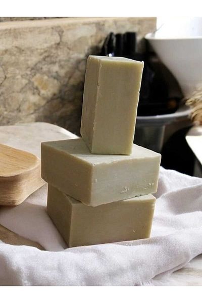 Eşya Dünyası Hatay Local Laurel Soap Made with Pure Olive Oil and Laurel Oil 450 Gr.-(3 Pieces)